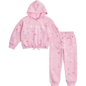 imageChampion Girls Hoodie and Sweatpant Set for Kids Athletic Fleece SweatsuitLilac Sachet