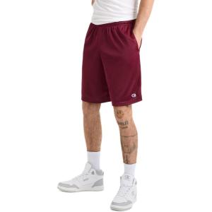 imageChampion Mens BigTall Mesh Short with PipingBordeaux Red  C Patch Logo