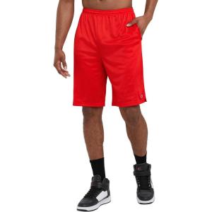 imageChampion Mens BigTall Mesh Short with PipingCrimson C Patch Logo