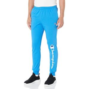 imageChampion Mens Joggers Everyday Cotton Lightweight Lounge Knit Pants for Men 31quotBlue JayWhiteValiant Script