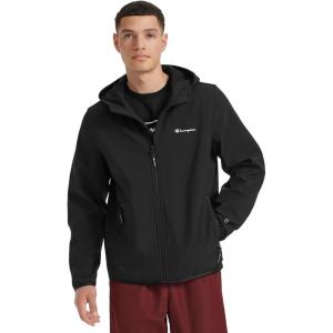 imageChampion Mens Lightweight Active Soft Shell Hooded JacketBlack