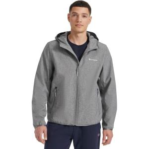imageChampion Mens Lightweight Active Soft Shell Hooded JacketHeather Grey