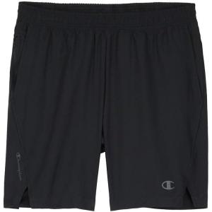 imageChampion Mens MVP Moisture Wicking Gym Shorts 7quot ampamp 9quotBlack  Hd C Logo  7 Inseam