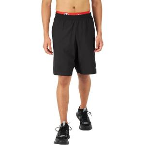imageChampion Mens MVP Moisture Wicking Gym Shorts 7quot ampamp 9quotBlack  Hd C Logo  9 Inseam