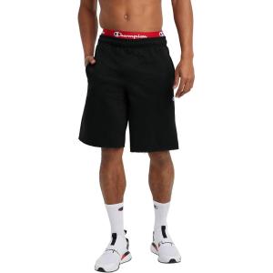 imageChampion Mens Shorts Fleece Midweight Shorts Athletic Shorts With Pockets Reg Or Big ampamp TallBlack  C Patch Logo