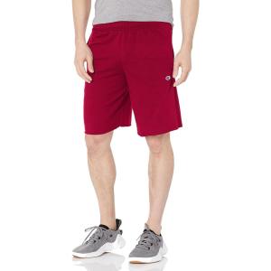 imageChampion Mens Shorts Fleece Midweight Shorts Athletic Shorts With Pockets Reg Or Big ampamp TallCranberry Tart C Patch Logo