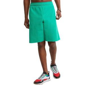 imageChampion Mens Shorts Fleece Midweight Shorts Athletic Shorts With Pockets Reg Or Big ampamp TallGreen Vine C Patch Logo