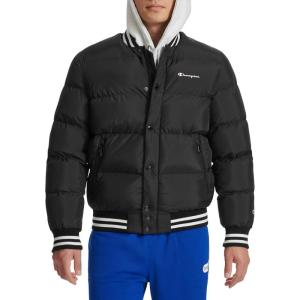 imageChampion Mens Varsity Bomber Puffer JacketBlack