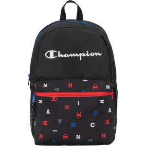 imageChampion Merit Backpack with Padded Straps Water Bottle Pocket and Laptop Compartment for Daily Use BlackWhite One SizeBlack Combo
