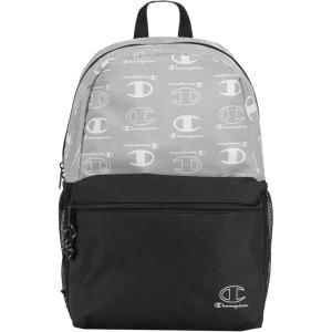 imageChampion Merit Backpack with Padded Straps Water Bottle Pocket and Laptop Compartment for Daily Use BlackWhite One SizeGreyWhite