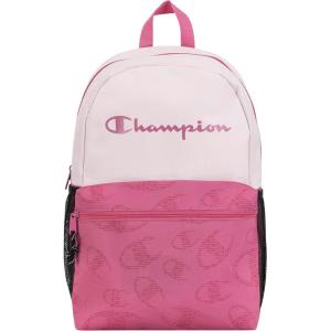 imageChampion Merit Backpack with Padded Straps Water Bottle Pocket and Laptop Compartment for Daily Use BlackWhite One SizePink