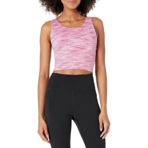 imageChampion Womens Crop Top Soft Touch Moisture Wicking Ribbed Cropped Top for WomenSpacedye Multi Warm