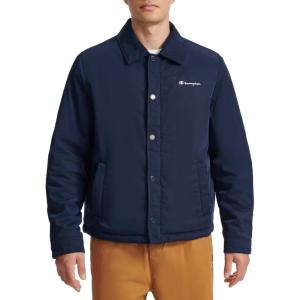 imageChampion mens Active Waterresistant Coaches JacketPeacoat
