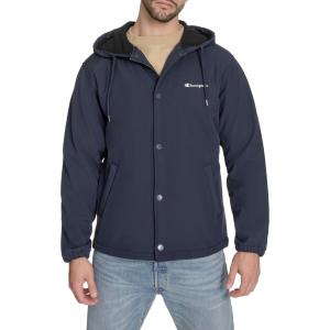 imageChampion mens Hooded Coaches Rain JacketPeacoat Soft Shell