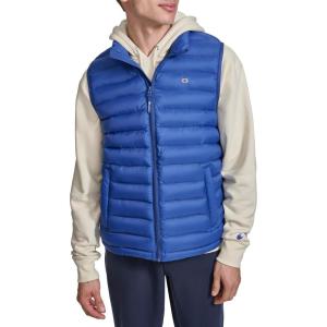 imageChampion mens Packable Puffer Vest With Stand CollarBlue