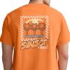 imageChampion Mens Heritage Short Sleeve Tee Mens TShirts Vintage Shirts Mens Tee Shirts GraphicsPop Orange  Sunset Vibes