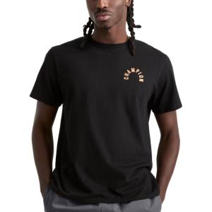 imageChampion Mens Heritage Short Sleeve Tee Mens TShirts Vintage Shirts Mens Tee Shirts GraphicsBlack  Arch  19
