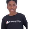 imageChampion Boys Long Sleeve Tee Shirt for Kids Athletic TopsSignature Black