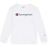 imageChampion Boys Long Sleeve Tee Shirt for Kids Athletic TopsSignature Bright White