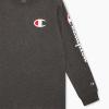 imageChampion Boys Long Sleeve Tee Shirt for Kids Athletic TopsSignature Charcoal Heather