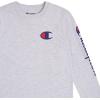 imageChampion Boys Long Sleeve Tee Shirt for Kids Athletic TopsSignature Grey Heather