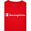 imageChampion Boys Long Sleeve Tee Shirt for Kids Athletic TopsSignature Lychee Red