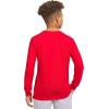 imageChampion Boys Long Sleeve Tee Shirt for Kids Athletic TopsSignature Red