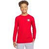 imageChampion Boys Long Sleeve Tee Shirt for Kids Athletic TopsSignature Red