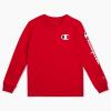 imageChampion Boys Long Sleeve Tee Shirt for Kids Athletic TopsSignature Red