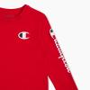 imageChampion Boys Long Sleeve Tee Shirt for Kids Athletic TopsSignature Red