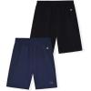 imageChampion Boys Shorts for Kids Athletic 2 Pack Lightweight Hybrid ShortBlackdark Navy