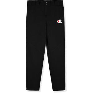 imageChampion Boys Baseball Pants Athletic Youth Performance Pant with Belt Loops and Zip FlyBlack