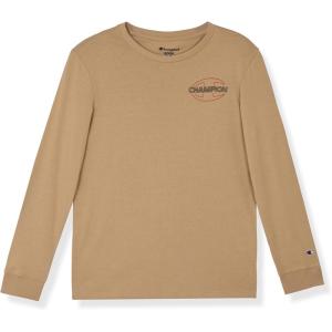 imageChampion Boys Long Sleeve Tee Shirt for Kids Athletic TopsSignature Khaki