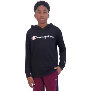 imageChampion boys Boys Long Sleeve Hooded ShirtSignature Black