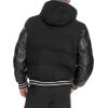 imageChampion mens Varsity Bomber Puffer JacketBlack Wool Hoody
