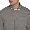 imageChampion mens Varsity Bomber Puffer JacketHeather Grey Wool