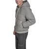 imageChampion mens Varsity Bomber Puffer JacketHeather Grey Wool Hoody