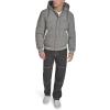 imageChampion mens Varsity Bomber Puffer JacketHeather Grey Wool Hoody