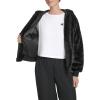 imageChampion womens Faux Fur Hoody Bomber JacketBlack