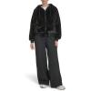 imageChampion womens Faux Fur Hoody Bomber JacketBlack