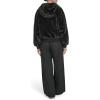 imageChampion womens Faux Fur Hoody Bomber JacketBlack
