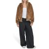 imageChampion womens Faux Fur Hoody Bomber JacketCognac