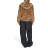 imageChampion womens Faux Fur Hoody Bomber JacketCognac