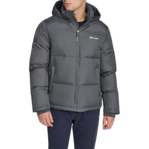 imageChampion mens Heavy Weight Puffer With Adjustable HoodIron Grey