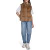 imageChampion womens Faux Fur Stand Collar VestCognac