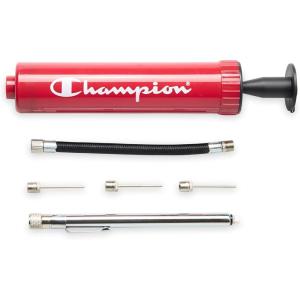 imageChampion Replacement Ball Pump with Metal Inflation Replacement Needles for Sports Balls with Compact Case Compatible with Most Pumps for Basketball Soccer Football Volleyball ampamp Yoga BallsTango RedBlack