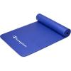 imageChampion 10mm Exercise Mat Blue Cushioned NonSlip Workout Mat with Textured Base for Yoga Pilates Stretching amp FloorBased Training Lightweight NBR Material Includes CarryOn Strap