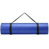 imageChampion 10mm Exercise Mat Blue Cushioned NonSlip Workout Mat with Textured Base for Yoga Pilates Stretching amp FloorBased Training Lightweight NBR Material Includes CarryOn Strap