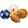 imageChampion AllWeather Mini Sports Balls Pack of 4 Classic Rubber amp PVCCover Soccer Basketball amp Football amp Baseball Durable Construction for Backyard Playground School and Indoor PlayCLASSIC