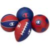 imageChampion AllWeather Mini Sports Balls Pack of 4 Classic Rubber amp PVCCover Soccer Basketball amp Football amp Baseball Durable Construction for Backyard Playground School and Indoor PlayREDWHITEBLUE